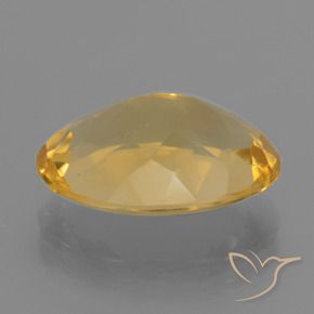 5.25克拉天然黄水晶，椭圆形，VVS-VS