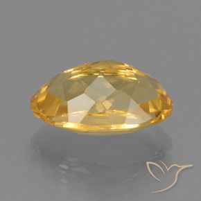 4.08克拉天然黄水晶，椭圆形，VVS-VS
