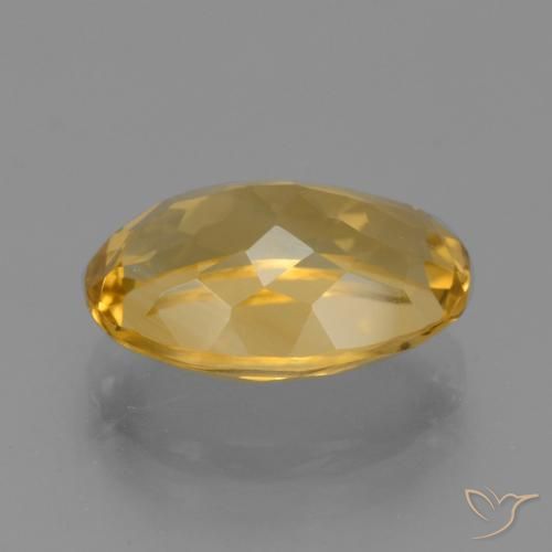 4.09克拉天然黄水晶，椭圆形，VVS