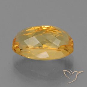 4.97克拉天然黄水晶，椭圆形，VVS
