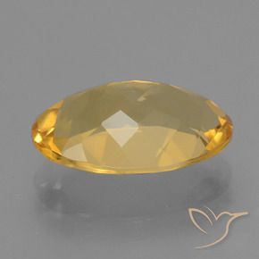 4.55克拉天然黄水晶，椭圆形，VVS