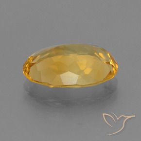 3.75克拉天然黄水晶，椭圆形，VVS