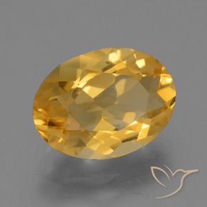 4.03克拉天然黄水晶，椭圆形，VVS