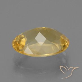 2.84克拉天然黄水晶，椭圆形，VVS