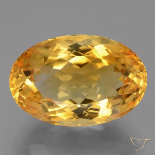 10.47ct 天然 金橙色 黄水晶, 椭圆形, VVS-VS