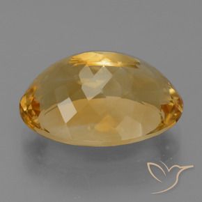 10.94克拉天然黄水晶，椭圆形，VVS