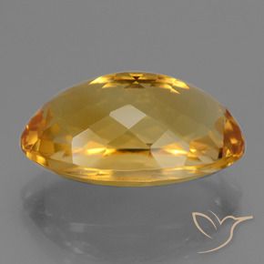 9.46克拉天然黄水晶，椭圆形，VVS-VS