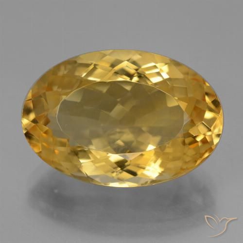 10.67ct 天然 中金 黄水晶, 椭圆形, VVS