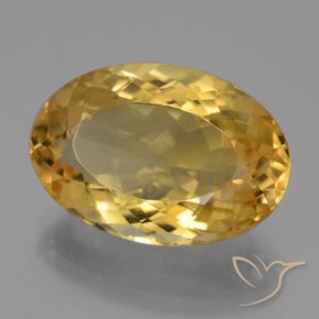 10.67克拉天然黄水晶，椭圆形，VVS