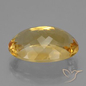 10.67克拉天然黄水晶，椭圆形，VVS