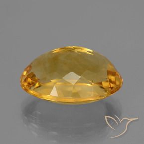11.77克拉天然黄水晶，椭圆形，VVS