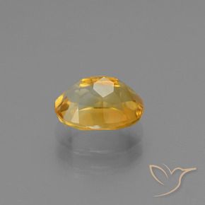 1.33克拉天然金色黄水晶，椭圆形切割，8.1×6.1毫米，VS
