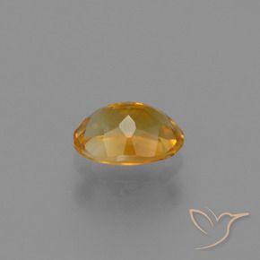 1.05克拉天然金色黄水晶，椭圆形切割，7.8×5.8毫米，VS