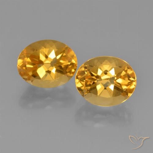 5.50ctw 天然 深金色 黄水晶, 椭圆形, VVS-VS