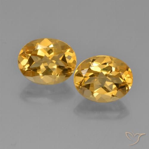4.84ctw 天然 中深金色 黄水晶, 椭圆形, VVS-VS