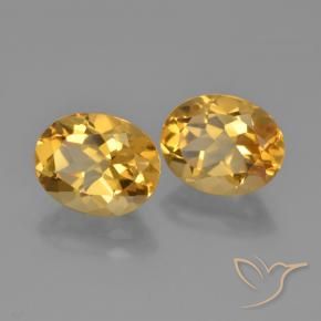 4.84克拉天然黄水晶，椭圆形，VVS-VS