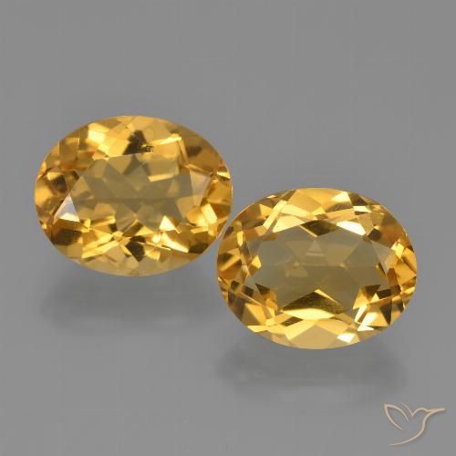 4.96ctw 天然 深金色 黄水晶, 椭圆形, VVS