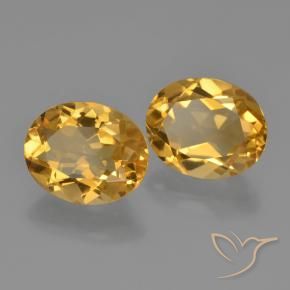4.96克拉天然黄水晶，椭圆形，VVS