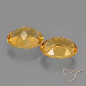 4.96克拉天然黄水晶，椭圆形，VVS