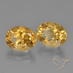 4.90克拉天然黄水晶，椭圆形，VVS