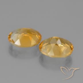 4.26克拉天然黄水晶，椭圆形，VVS-VS