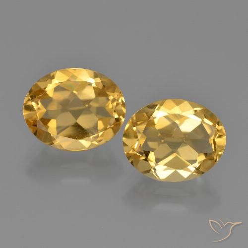 4.61ctw 天然 深金橙色 黄水晶, 椭圆形, VS