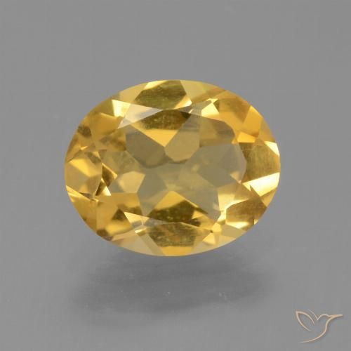 1.84ct 天然 金橙色 黄水晶, 椭圆形, VVS-VS
