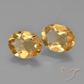 3.42克拉天然黄水晶，椭圆形，VVS-VS