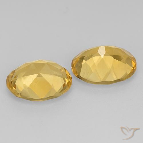 4.26克拉天然黄水晶，椭圆形，VVS-VS