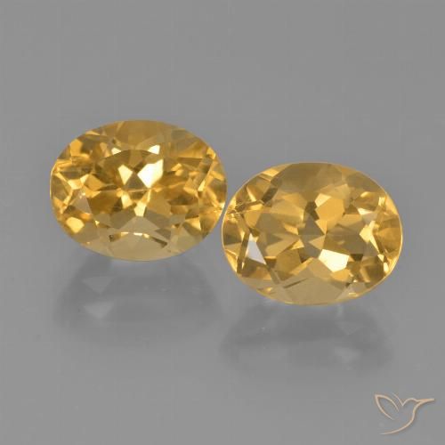 5.61ctw 天然 橙金 黄水晶, 椭圆形, VVS-VS