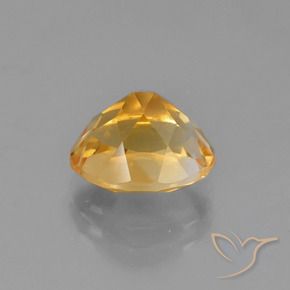 2.85克拉天然黄水晶，椭圆形，VVS-VS