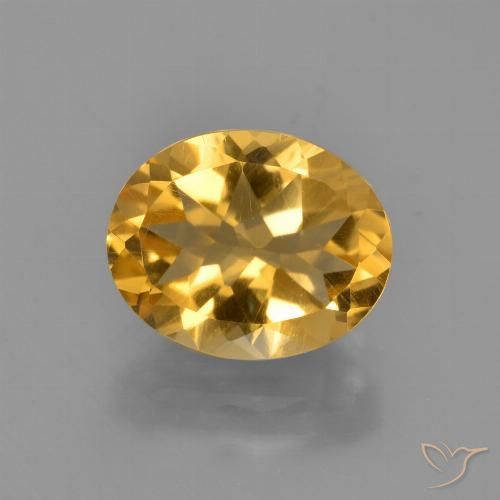 2.68ct 天然 深金橙色 黄水晶, 椭圆形, VVS-VS