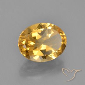 2.68克拉天然黄水晶，椭圆形，VVS-VS