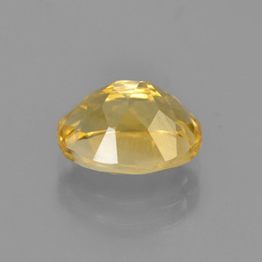2.62克拉天然金色黄水晶，椭圆形切割，10×7.8毫米，VVS-VS