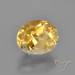2.68克拉天然黄水晶，椭圆形，VVS