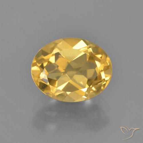 2.65ct 天然 金橙色 黄水晶, 椭圆形, VVS