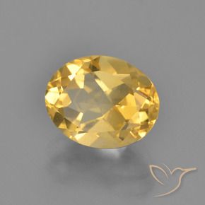 2.65克拉天然黄水晶，椭圆形，VVS