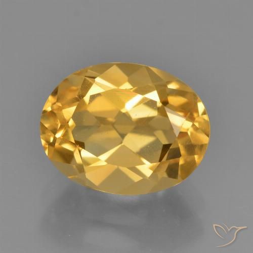 2.40ct 天然 金橙色 黄水晶, 椭圆形, VS