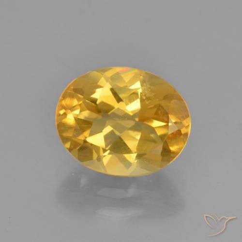 2.41ct 天然 中金 黄水晶, 椭圆形, VVS