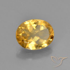 1.84克拉天然黄水晶，椭圆形，VVS-VS