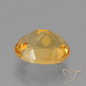 2.45克拉天然黄水晶，椭圆形，VS