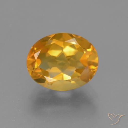 2.31ct 天然 中橙 黄水晶, 椭圆形, VVS-VS