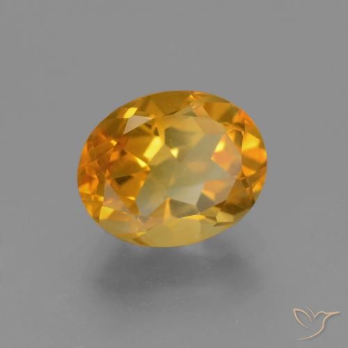 2.31克拉天然黄水晶，椭圆形，VVS-VS