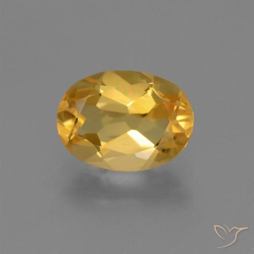 1.78ct 天然 橙金 黄水晶, 椭圆形, VVS-VS