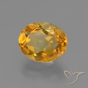 2.40克拉天然黄水晶，椭圆形，VVS