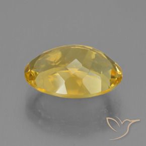 6.16克拉天然黄水晶，椭圆形，VVS