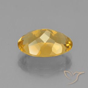 4.58克拉天然黄水晶，椭圆形，VVS