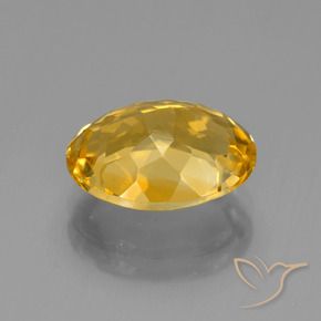 4.59克拉天然黄水晶，椭圆形，VVS