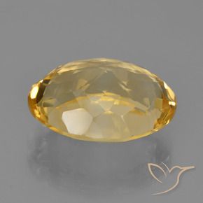7.96克拉天然黄水晶，椭圆形，VVS
