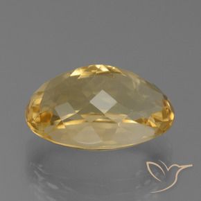 8.04克拉天然黄水晶，椭圆形，VVS